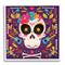 Stupell Industries Day Of Dead Floral Patterned Skull Framed Giclee Art